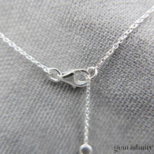 Charger l&#39;image dans la galerie, Collier or gris double cercles et diamants
