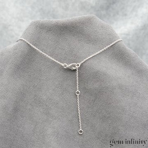 Collier or gris double cercles et diamants