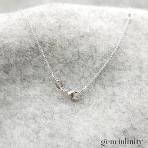 Collier solitaire diamant or gris