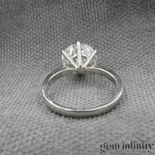 Charger l&#39;image dans la galerie, Bague solitaire platine et diamant
