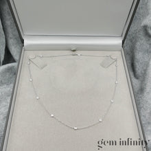 Upload image to gallery, White gold and diamonds necklace
