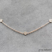 Charger l&#39;image dans la galerie, Collier or rose et diamants
