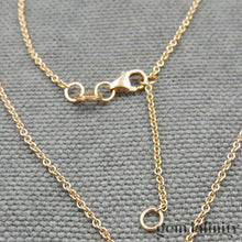 Charger l&#39;image dans la galerie, Collier or rose et saphir
