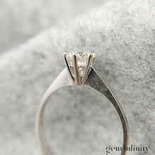 Upload image to gallery, White gold and diamond solitaire
