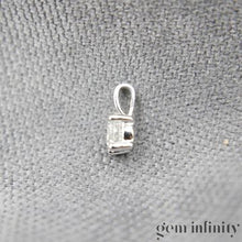 Charger l&#39;image dans la galerie, Collier solitaire diamant or gris
